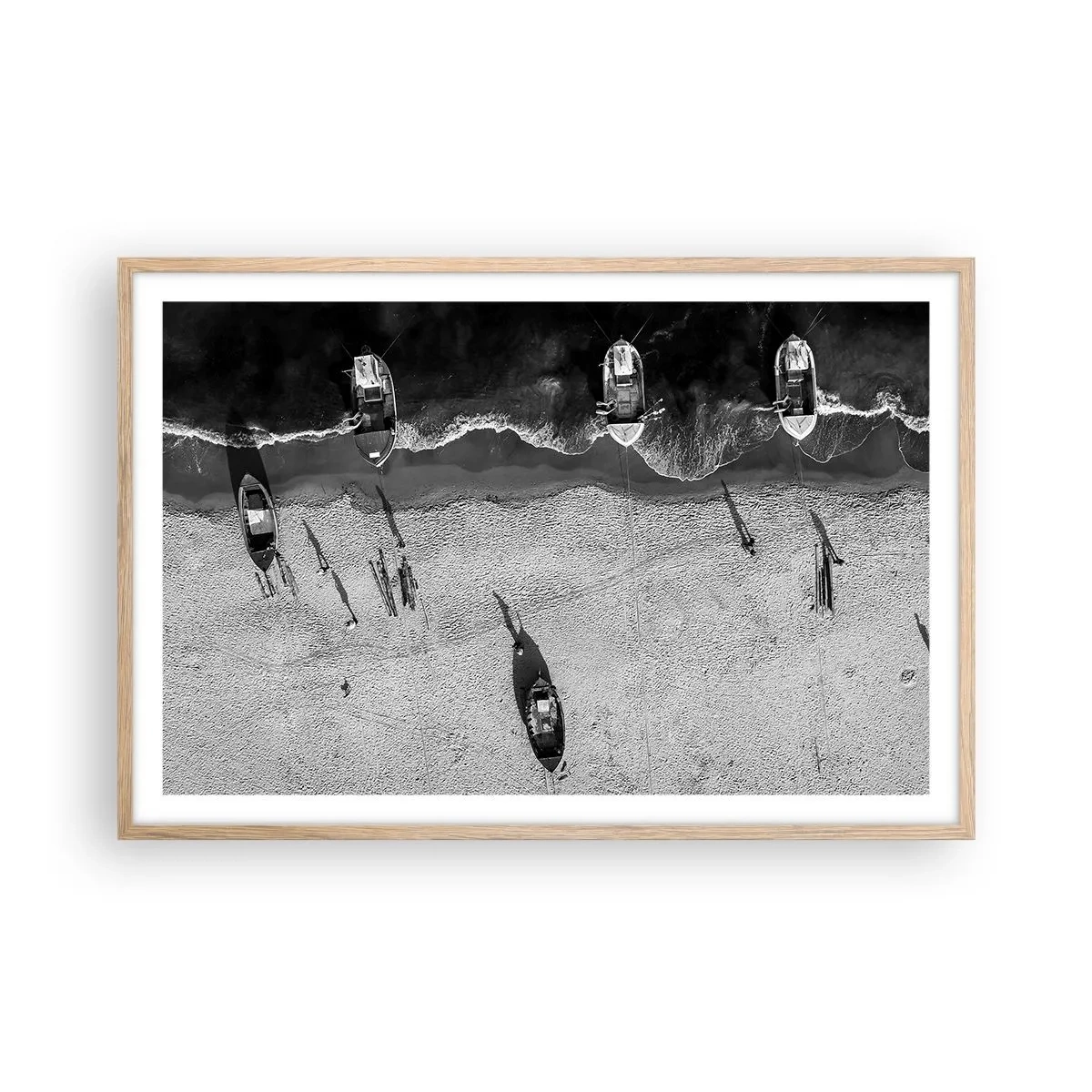 Poster in light oak frame - Still on the Shore… - 91x61 cm