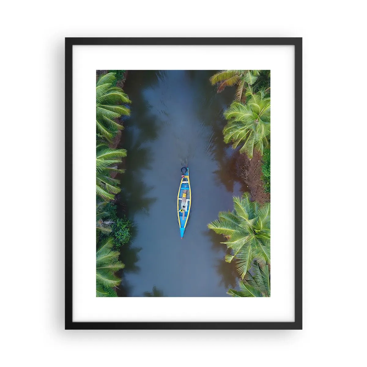 Poster in black frame - On Tropical Trail - 40x50 cm