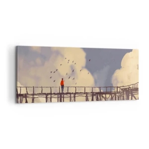 Canvas picture - Blue Longing - 100x40 cm