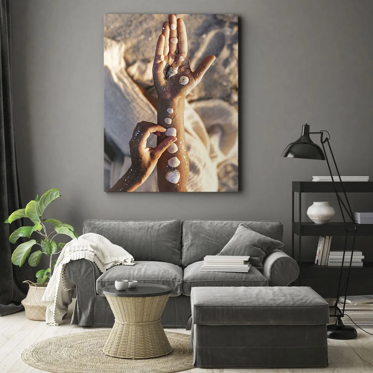 Canvas picture - Beauty at Hand - 70x100 cm