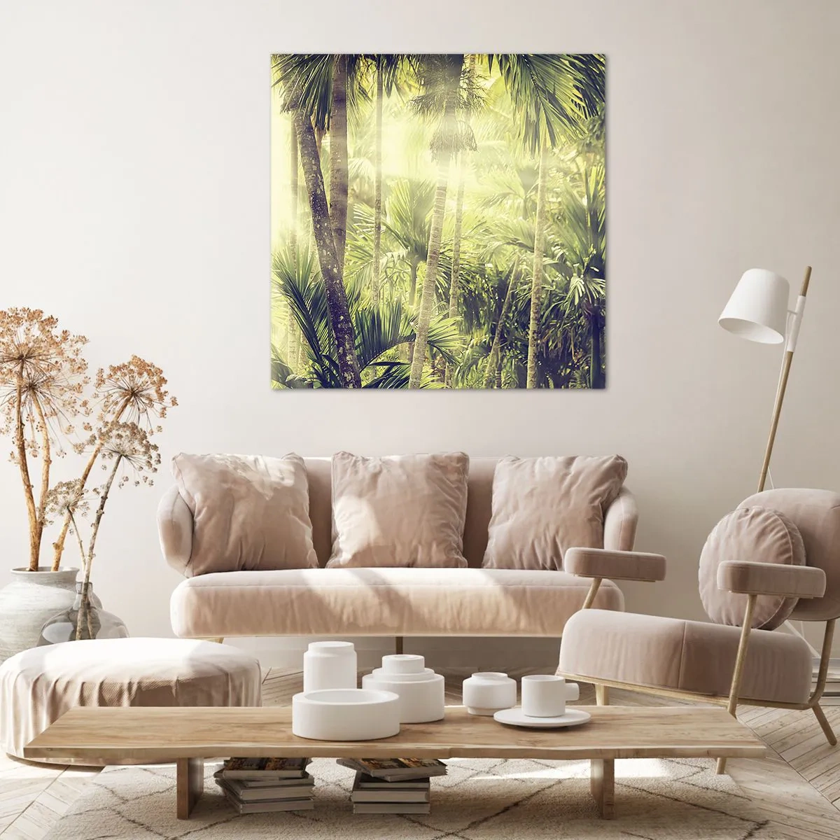 Canvas picture - In Green Heat - 40x40 cm