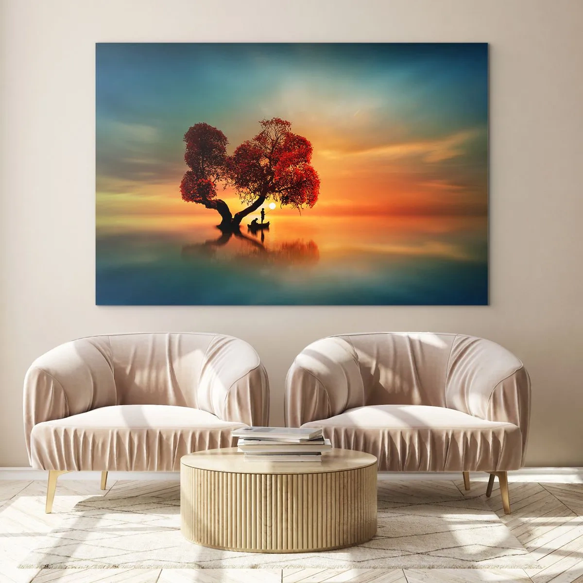 Glass picture - Far Away and Lost to the World - 100x70 cm