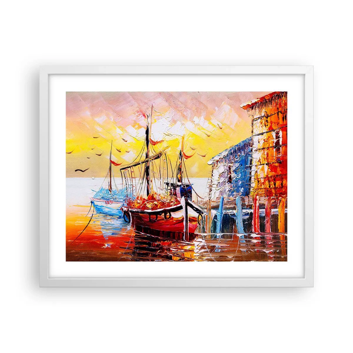 Poster in white frmae - Happy Comeback - 50x40 cm