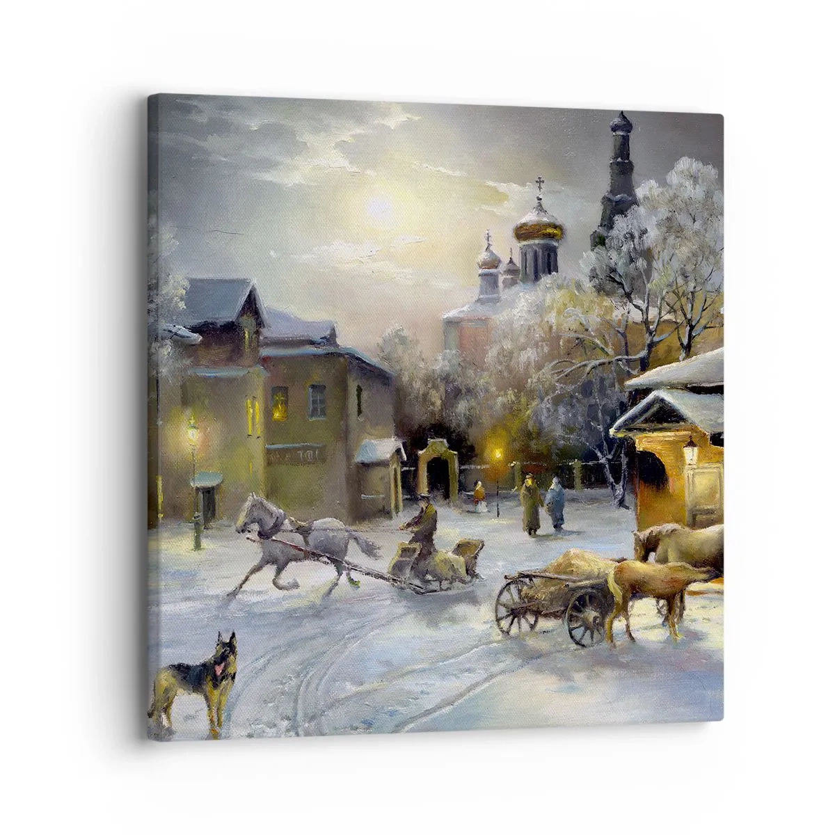 Canvas picture - Magic of Russian Winter - 30x30 cm