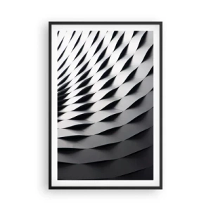Poster in black frame - On the Surface of the Wave - 61x91 cm