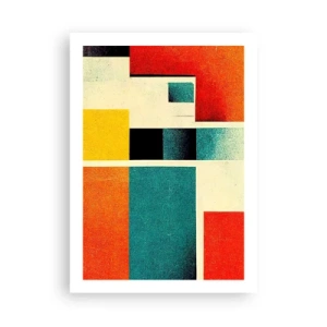 Poster - Geometric Abstract - Good Energy - 50x70 cm