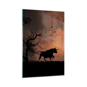 Glass picture - Dramatic Show of Nature - 80x120 cm