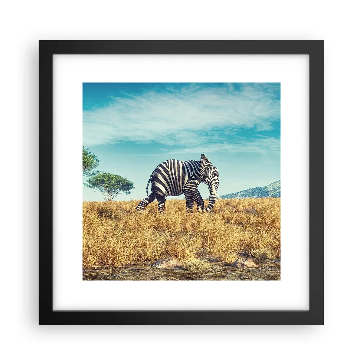 Poster in black frame - Greyness Is Not In Fashion - 30x30 cm