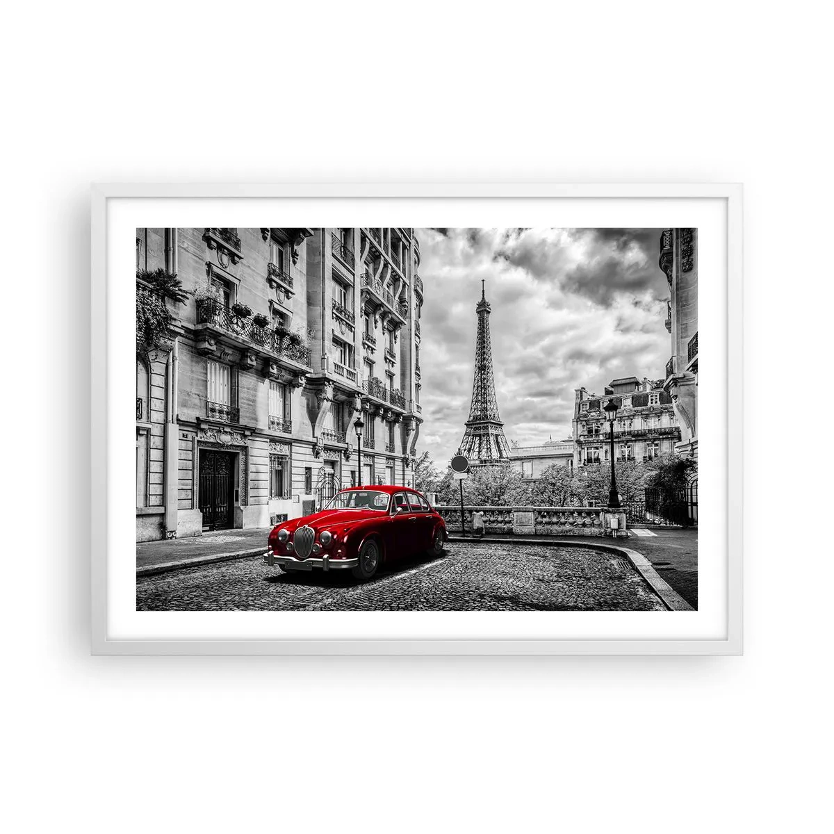 Poster in white frmae - Predator in the City - 70x50 cm