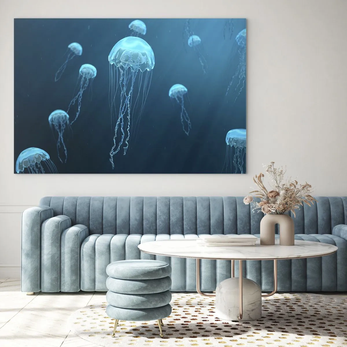 Glass picture - Ocean Dance - 120x80 cm