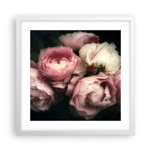 Poster in white frmae - Belle Epoque Charm - 40x40 cm