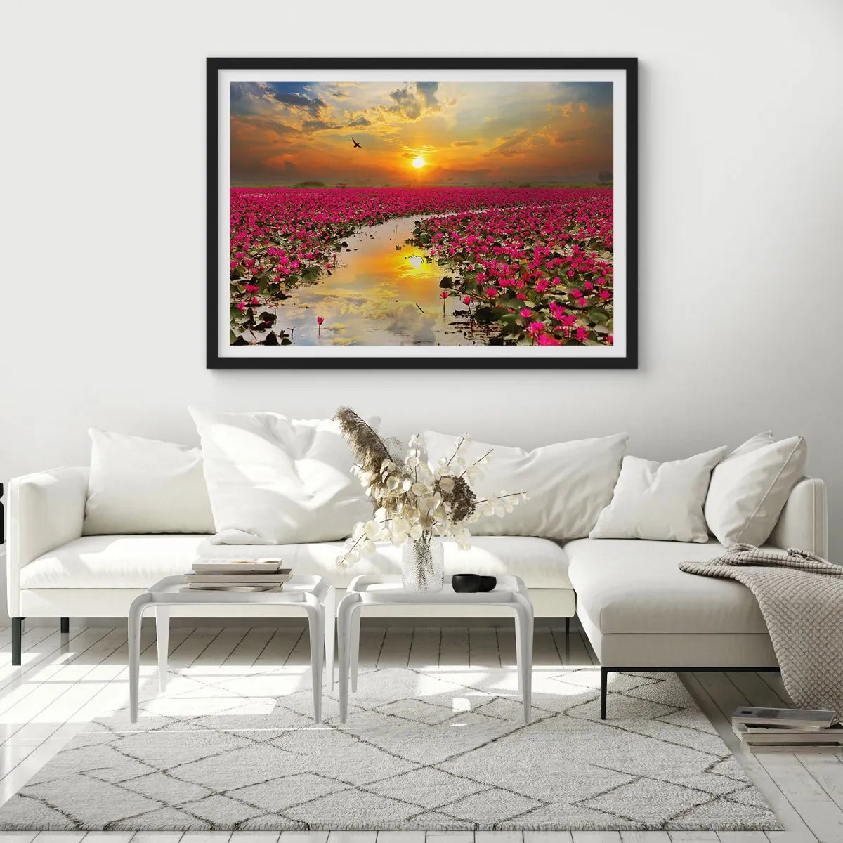 Poster in black frame - Secret Life of a Lake - 40x30 cm