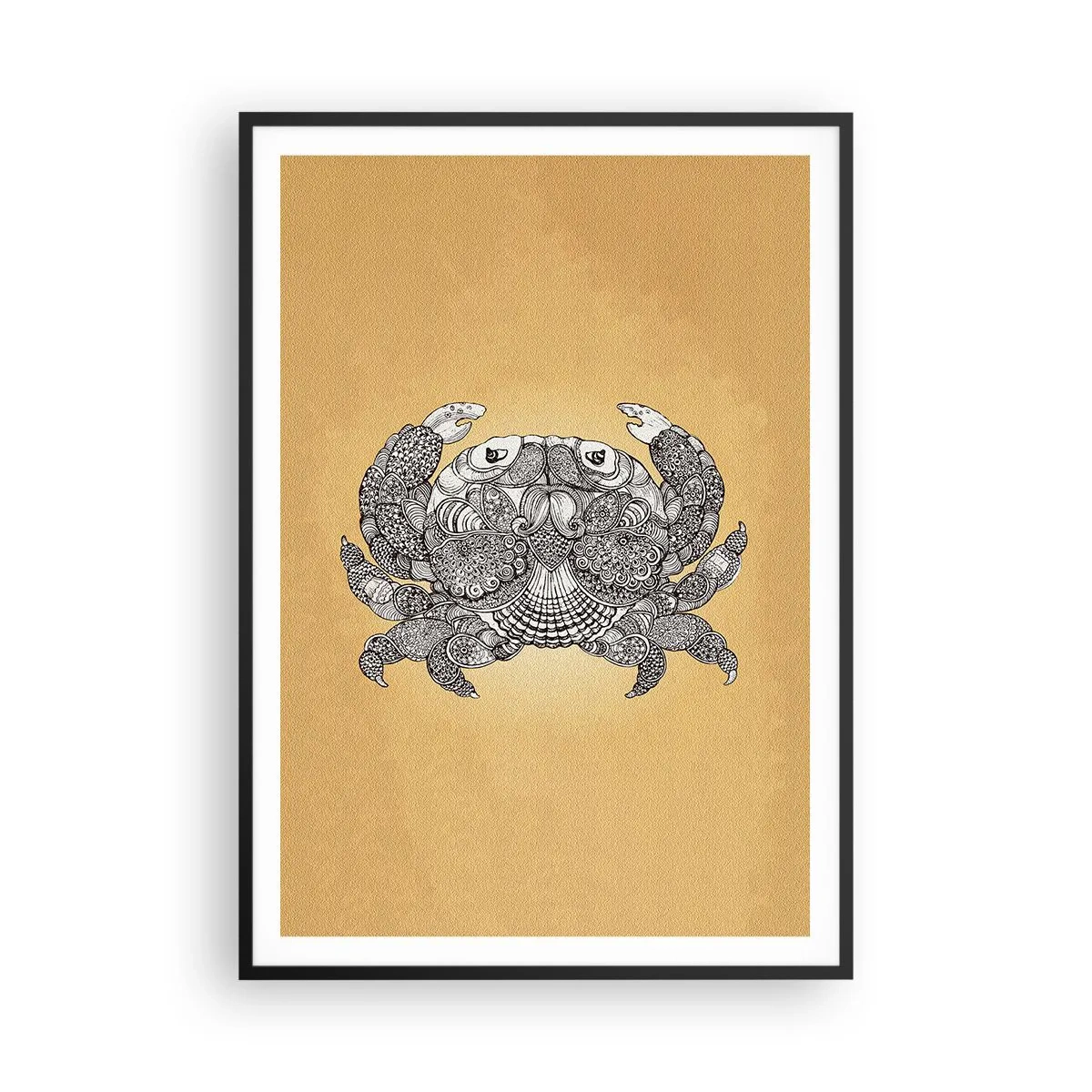 Poster in black frame - Tales of Mr Crab - 70x100 cm