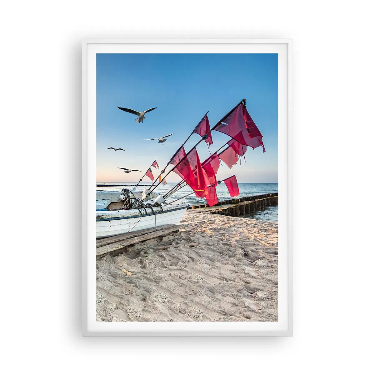 Poster in white frmae - Deserved Rest - 70x100 cm