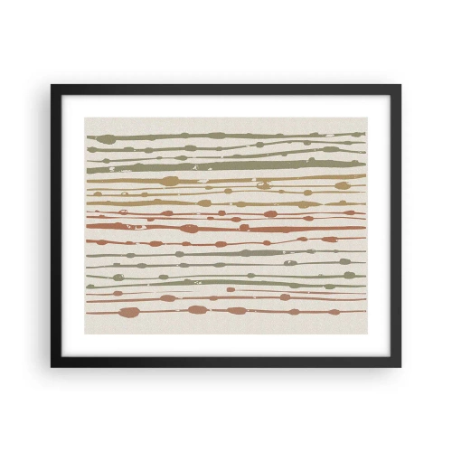 Poster in black frame - Musical Colour Notation - 50x40 cm