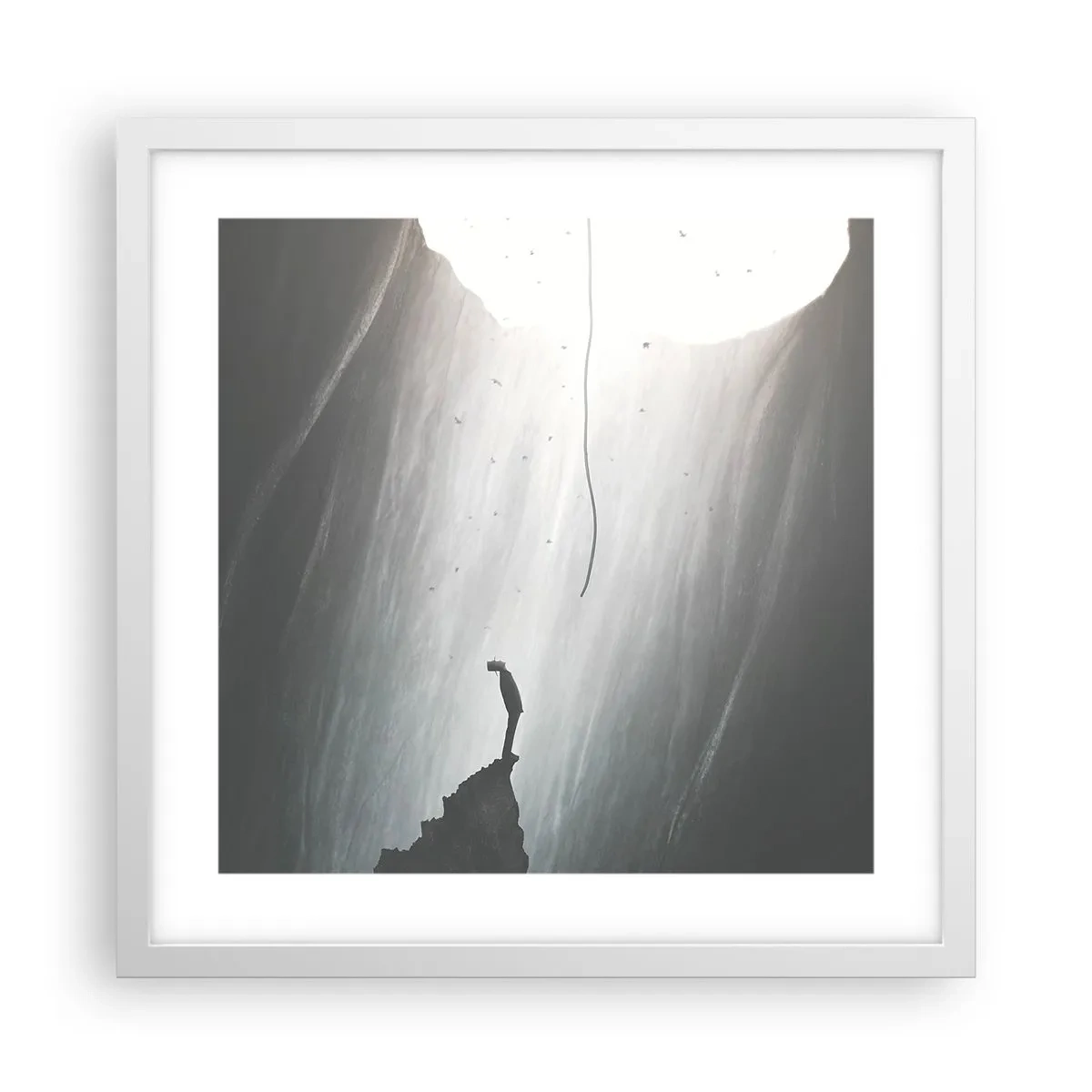 Poster in white frmae - There Is Always Some Way Out - 40x40 cm