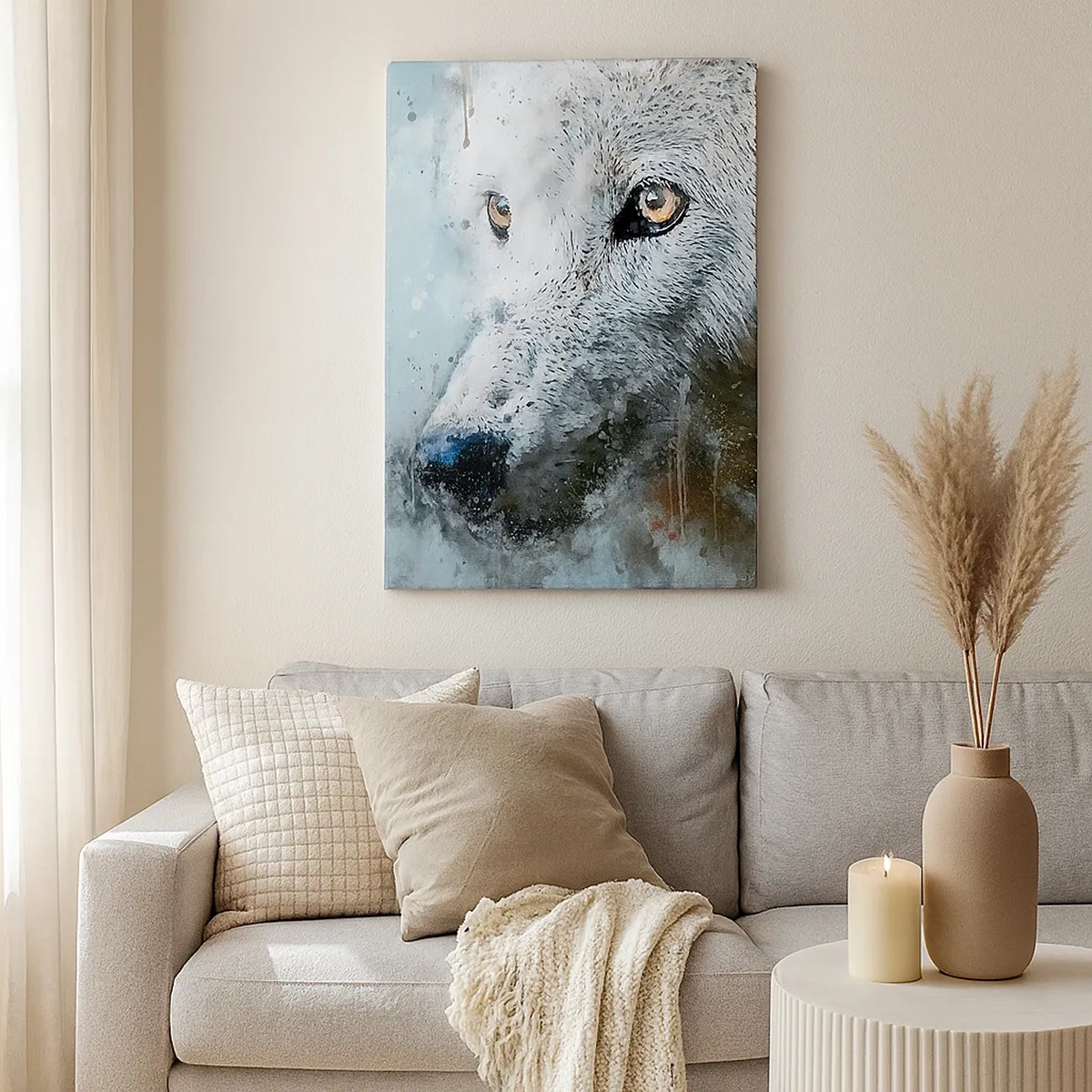 Canvas picture - Meet Wolf Soul - 50x70 cm