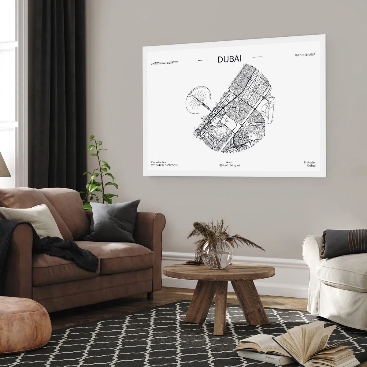 Poster - Anatomy of Dubai - 91x61 cm