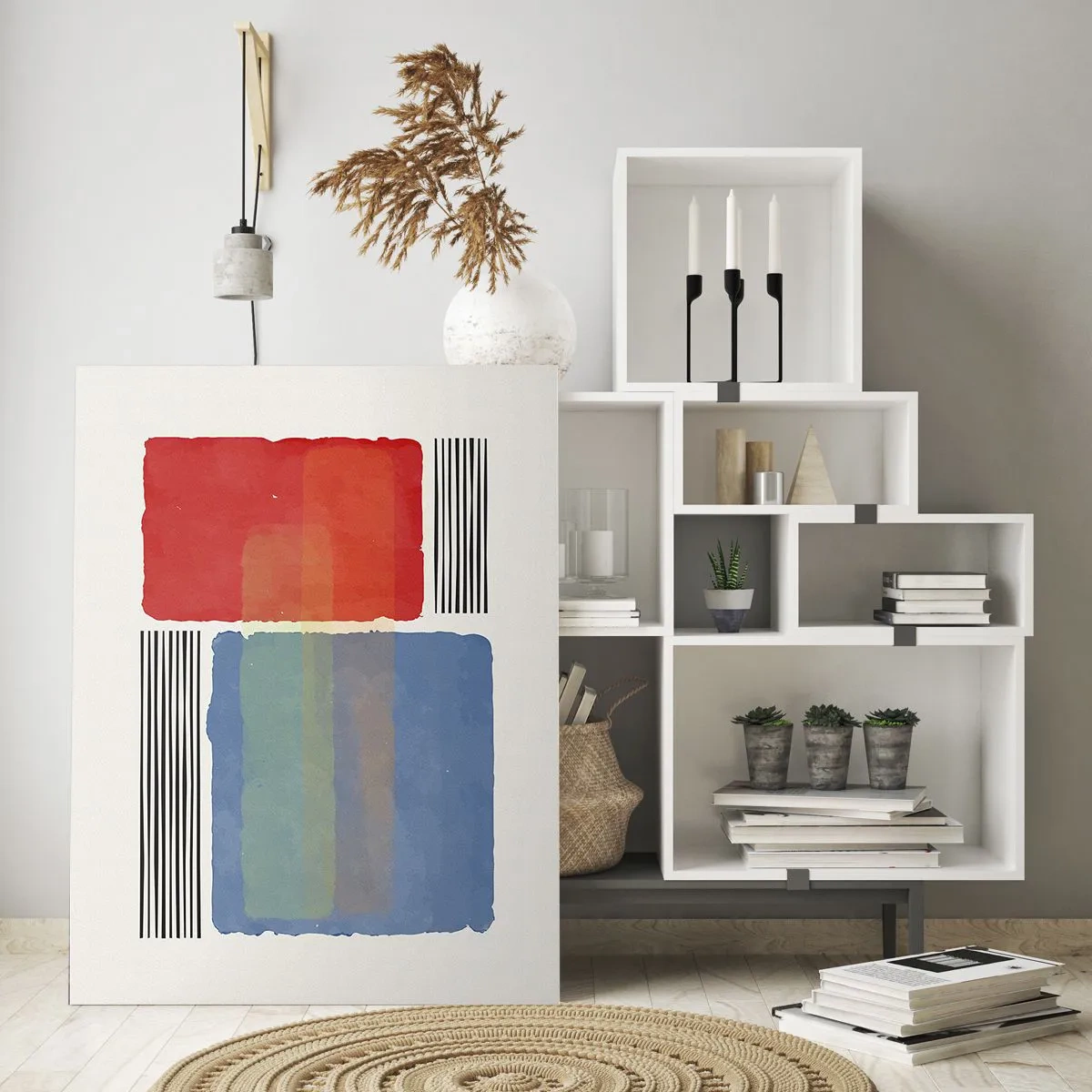 Glass picture - Spirit and Letter of Geometry - 70x100 cm