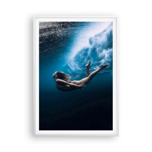 Poster in white frmae - Contemporary Syren - 70x100 cm