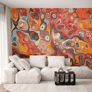 Self-Adhesive Photo Wallpaper Deluxe Sticker - If Nuts Dissolved in Honey - Abstraction, Piece, Modern Pattern - 300x210 cm