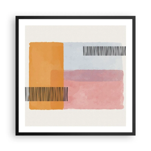 Poster in black frame - From Corner to Corner - 60x60 cm