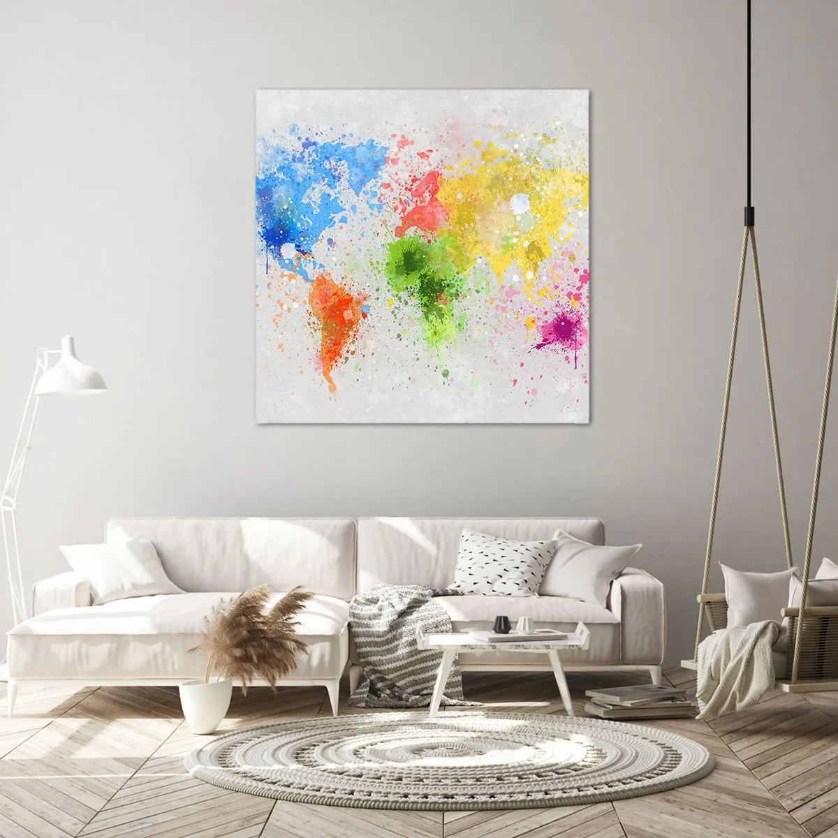 Canvas picture - All the Colours of the World - 40x40 cm