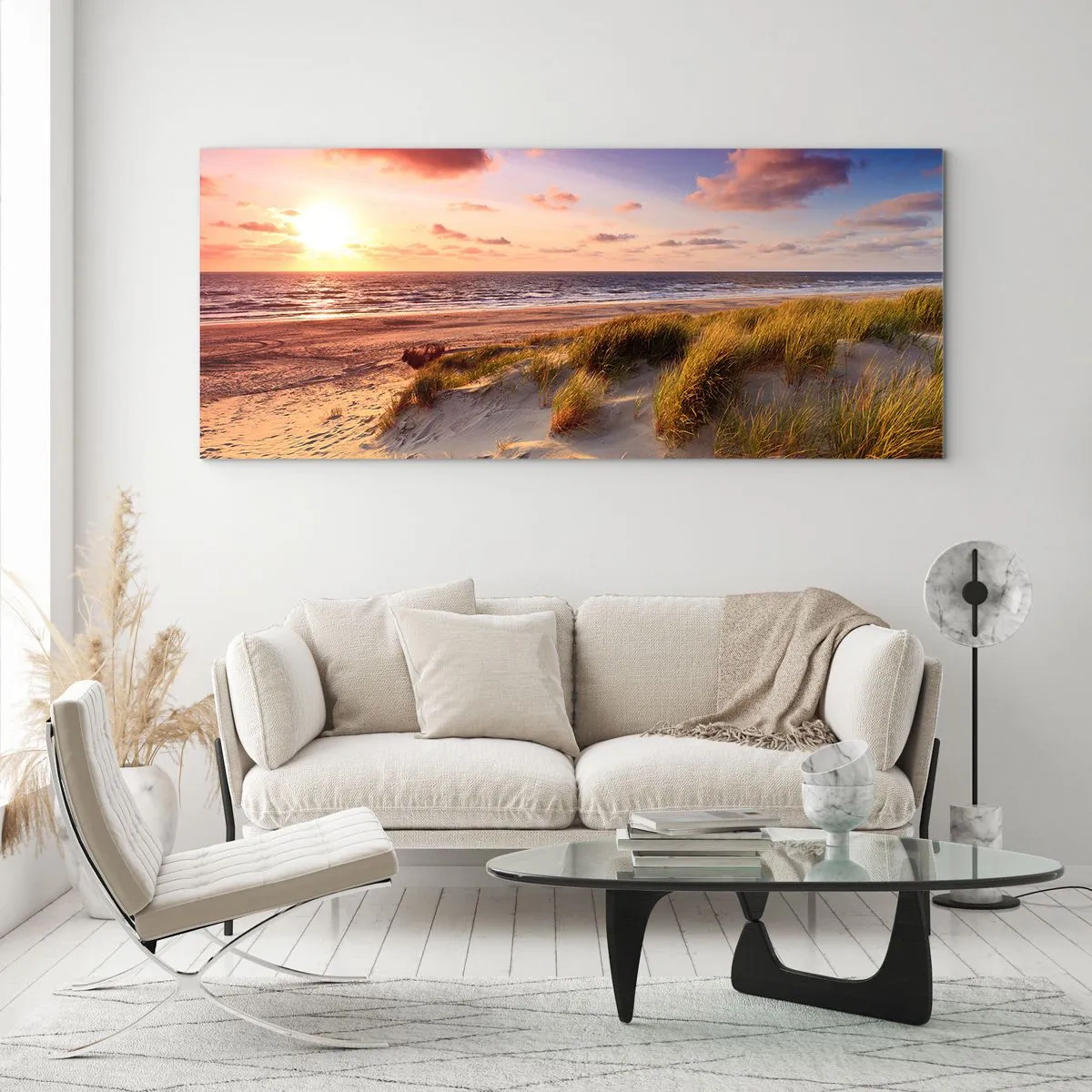 Glass picture - Air Smells of Summer - 90x30 cm
