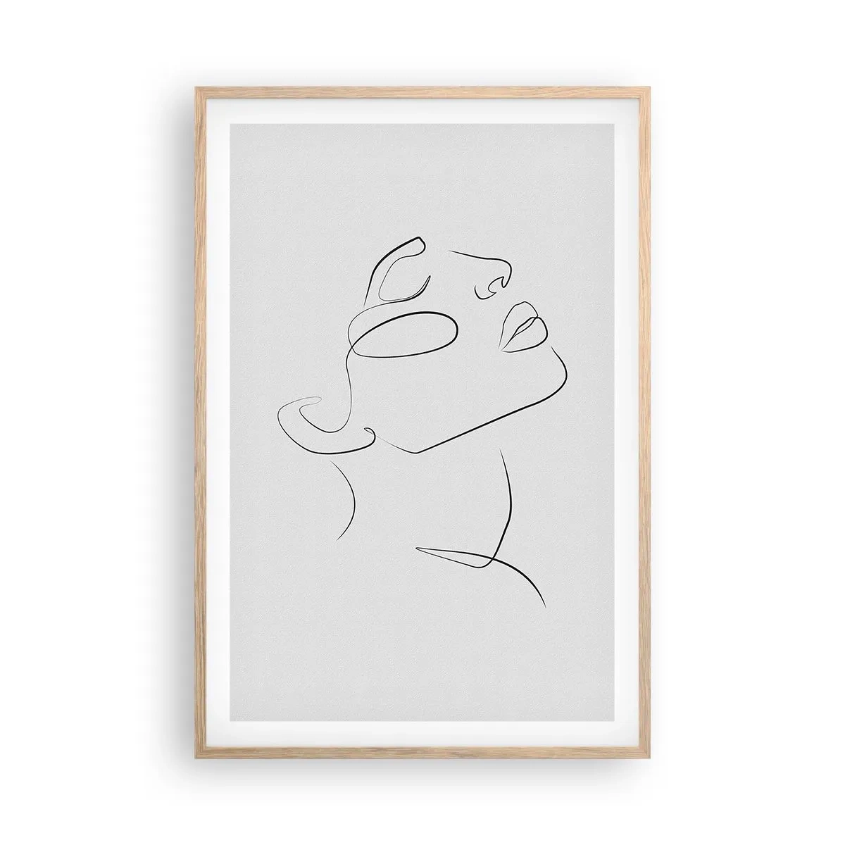 Poster in light oak frame - Meanders of a Dream - 61x91 cm