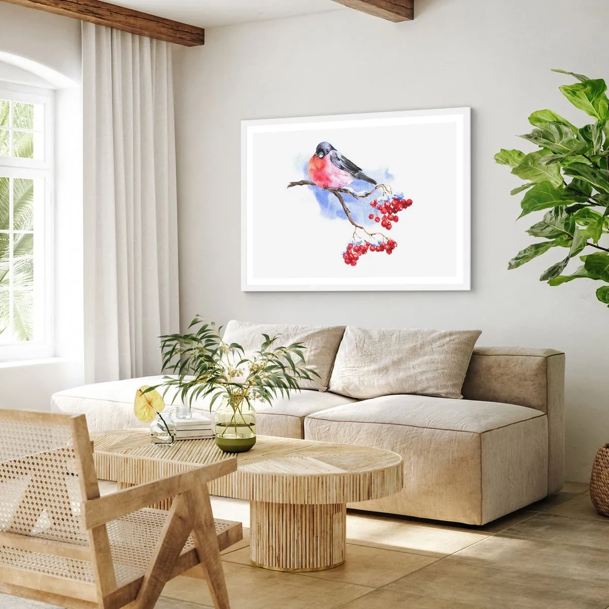Poster in white frmae - Winter in Colour - 50x40 cm