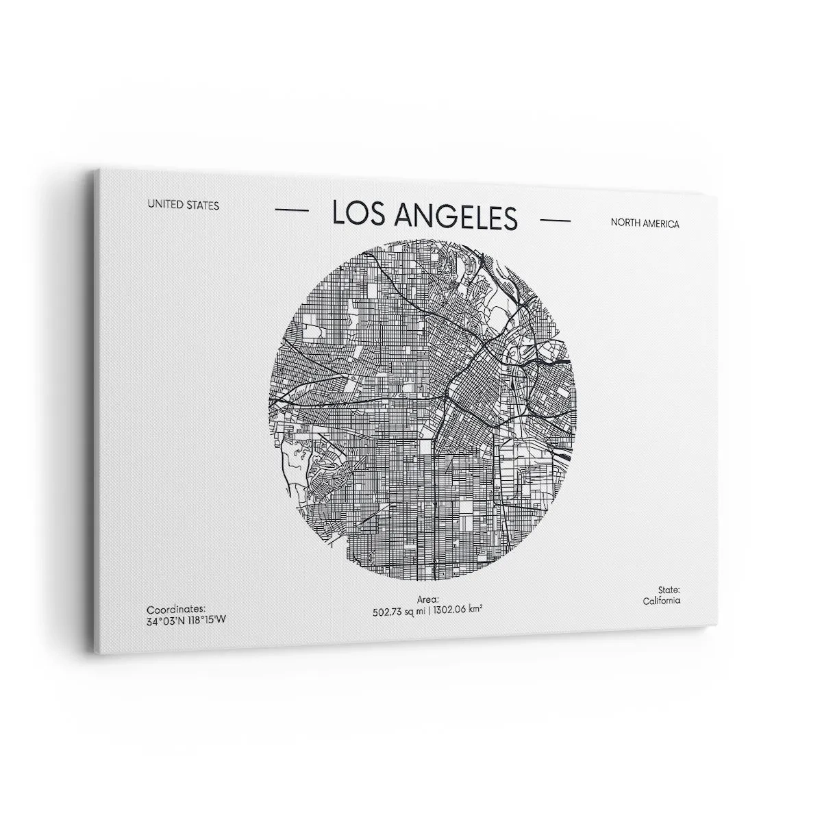 Canvas picture - Anatomy of Los Angeles - 120x80 cm