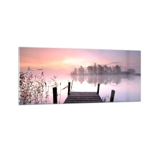Glass picture - Out from a Lilac Fog… - 100x40 cm
