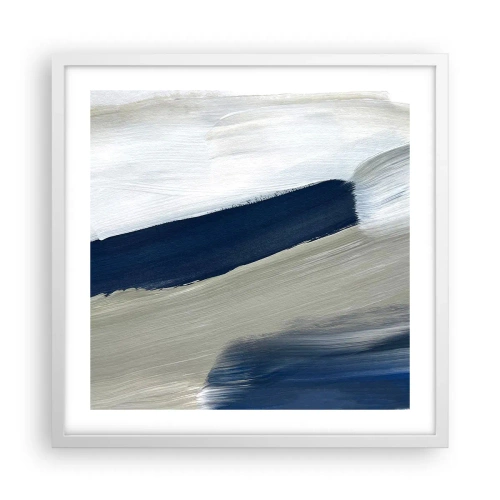 Poster in white frmae - Encounter with White - 50x50 cm