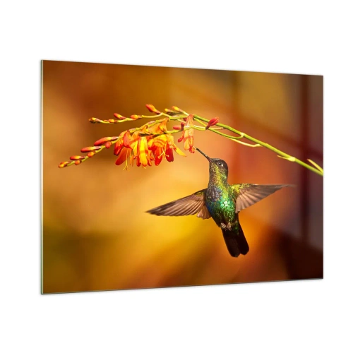 Glass picture - Messenger of Light according to the Mayans - 100x70 cm