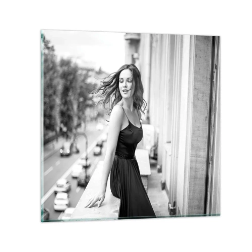 Glass picture - Certainly a Parisian  - 60x60 cm