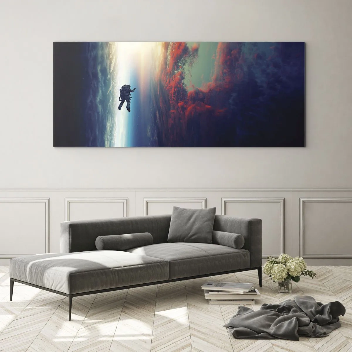 Glass picture - Confronting the Universe - 100x40 cm
