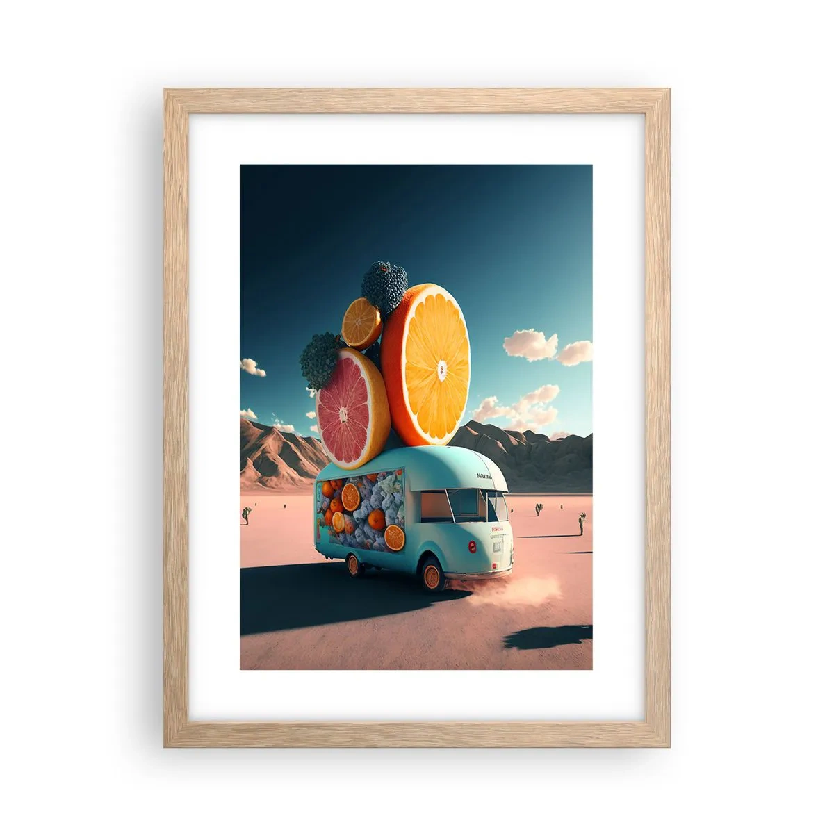 Poster in light oak frame - Taste of Holidays - 30x40 cm
