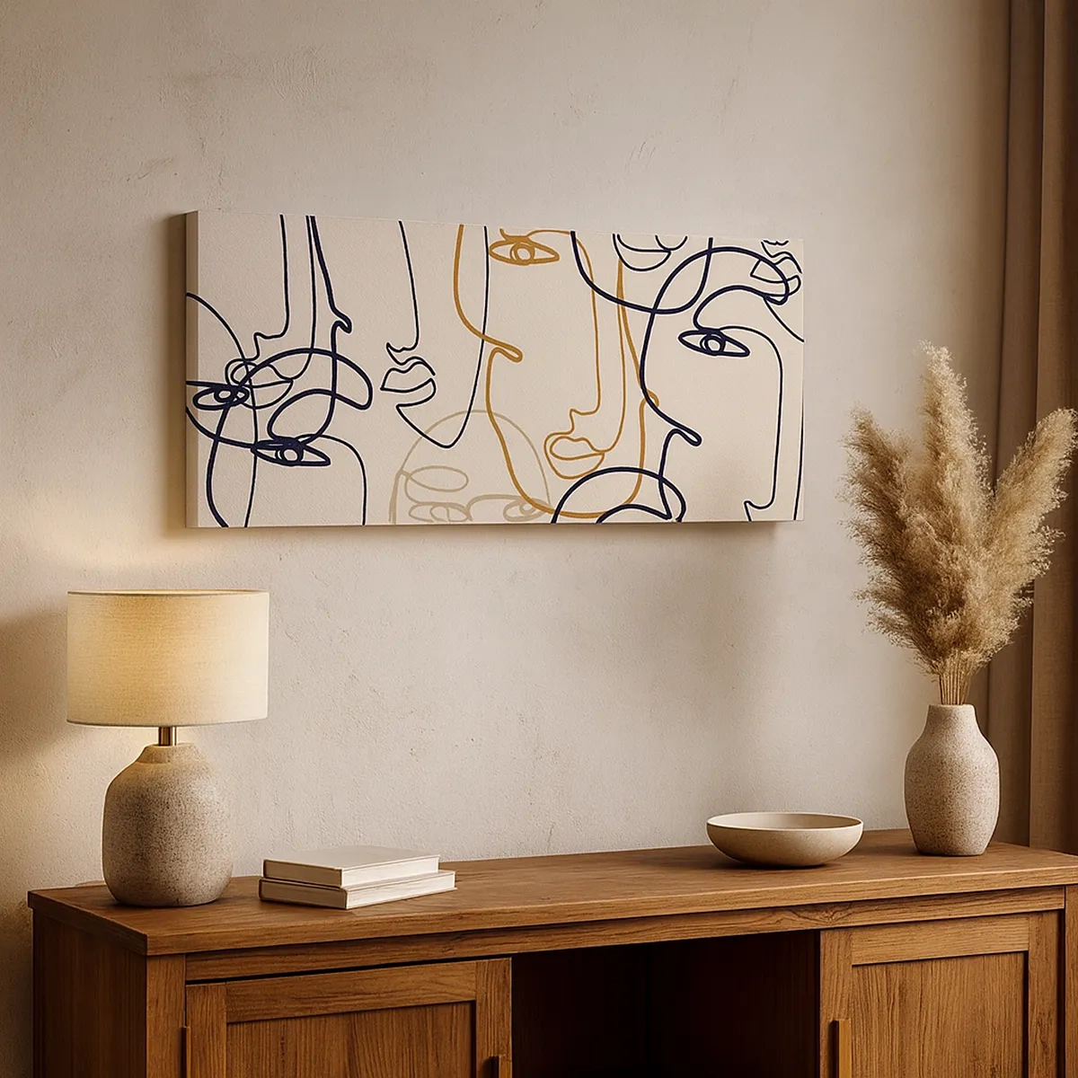 Canvas picture - Multiplied Portrait - 30x30 cm