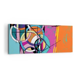 Canvas picture - Wheels Go Round and Round - 100x40 cm