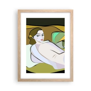 Poster in light oak frame - Intimate Portrait - 30x40 cm
