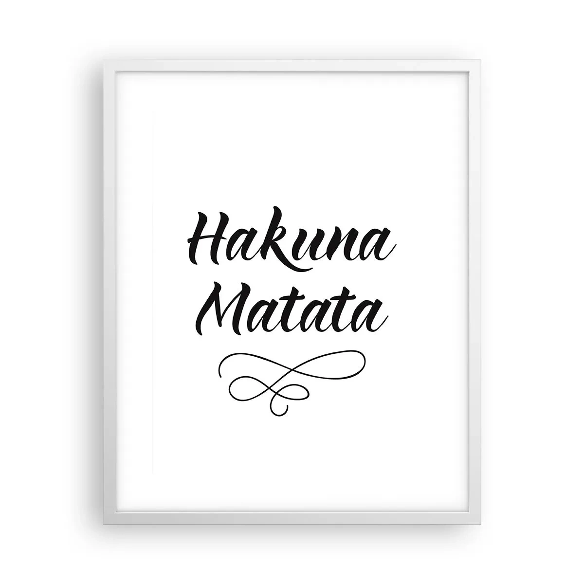 Poster in white frmae - Best Advice - 40x50 cm