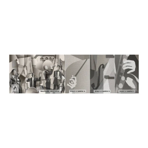 Photo Wallpaper Sample Premium Canvas - In the Space of Sounds - Abstraction, Band, Jazz - 100x30 cm