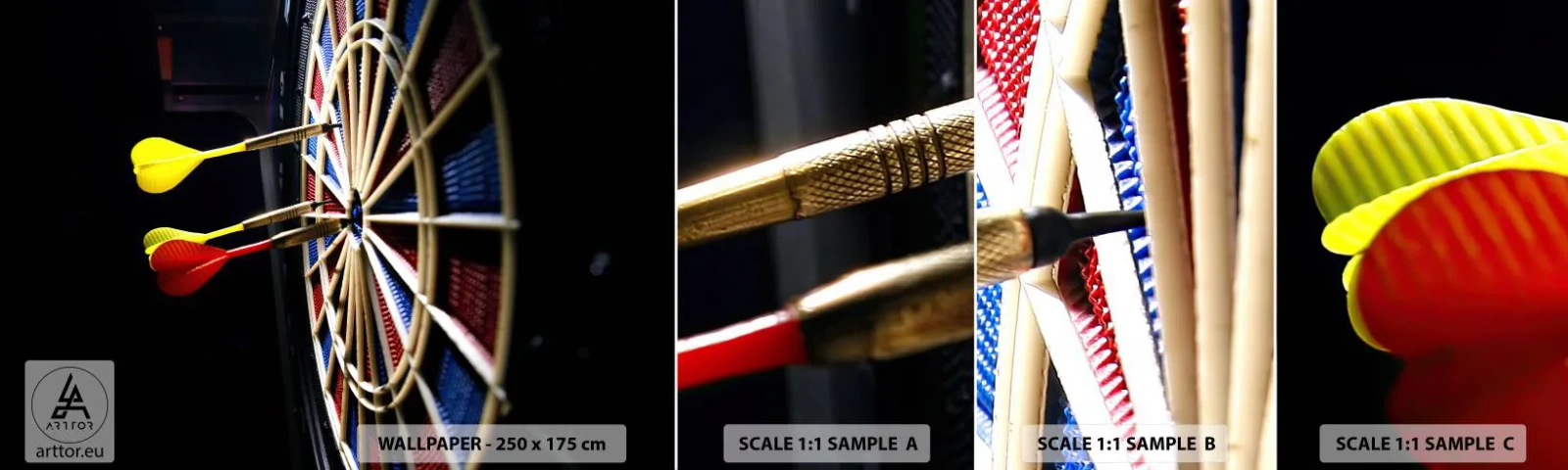 Photo Wallpaper Sample Standard Eco - On Point - Sport, Rivalry, Game - 100x30 cm