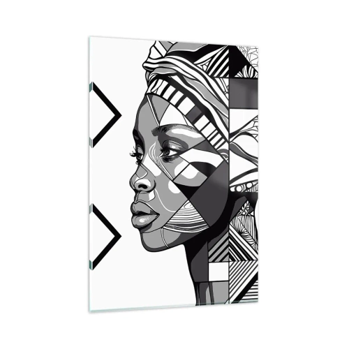 Glass picture - Ethnic Portrait - 80x120 cm