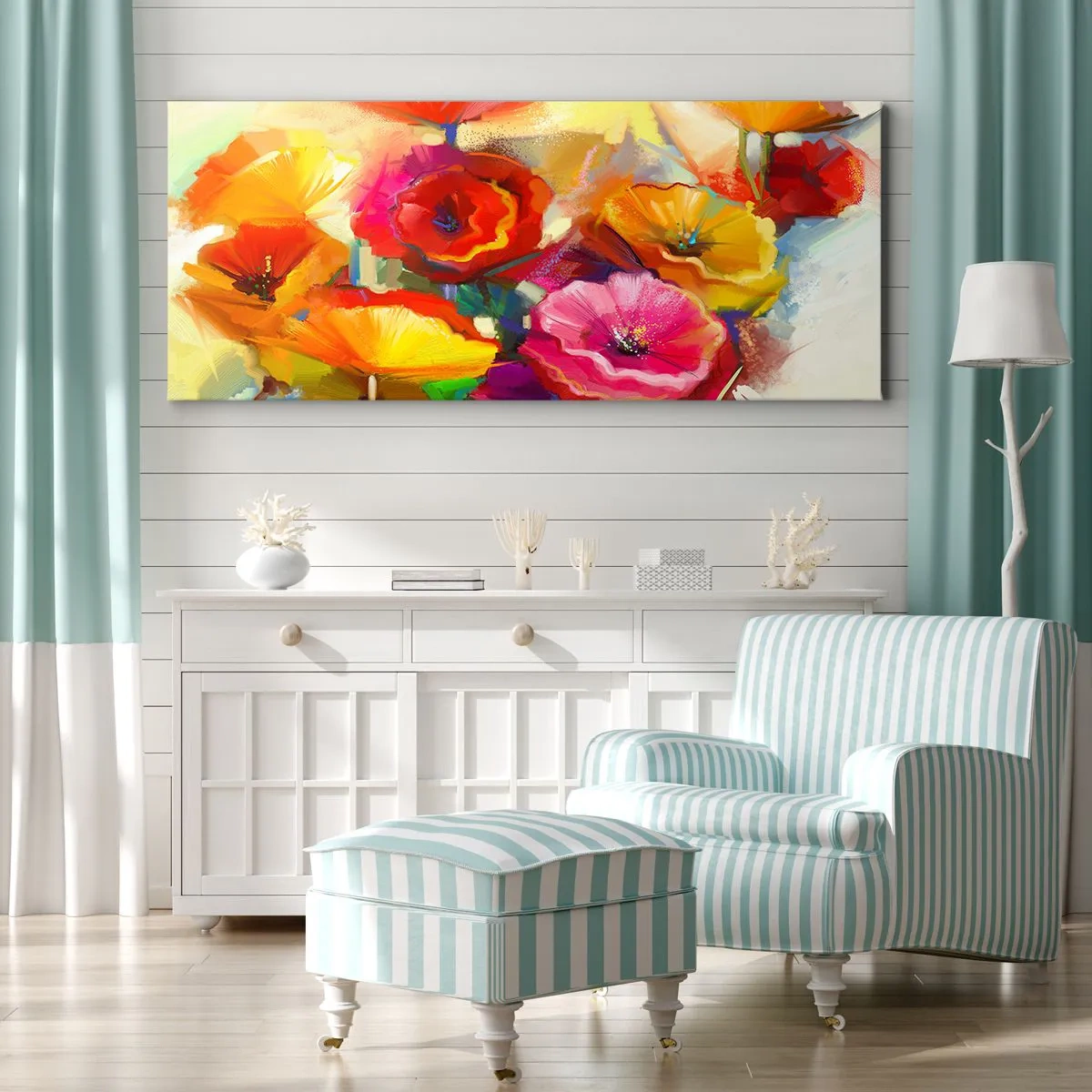 Canvas picture - Not Only Red - 100x40 cm