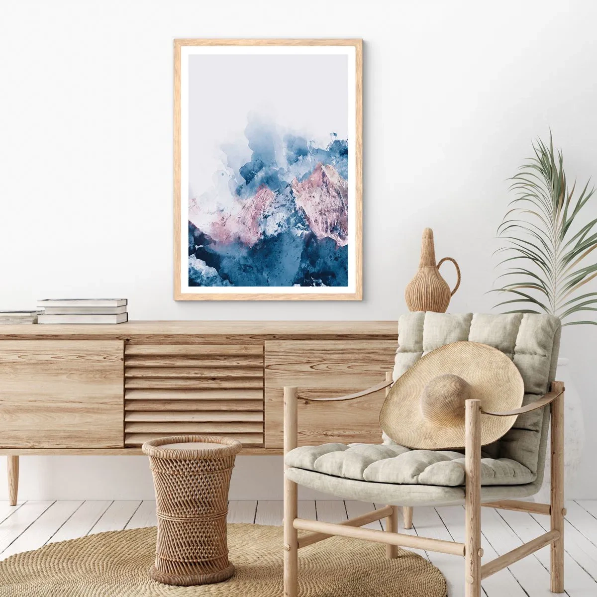 Poster in light oak frame - Those Summits! - 50x70 cm