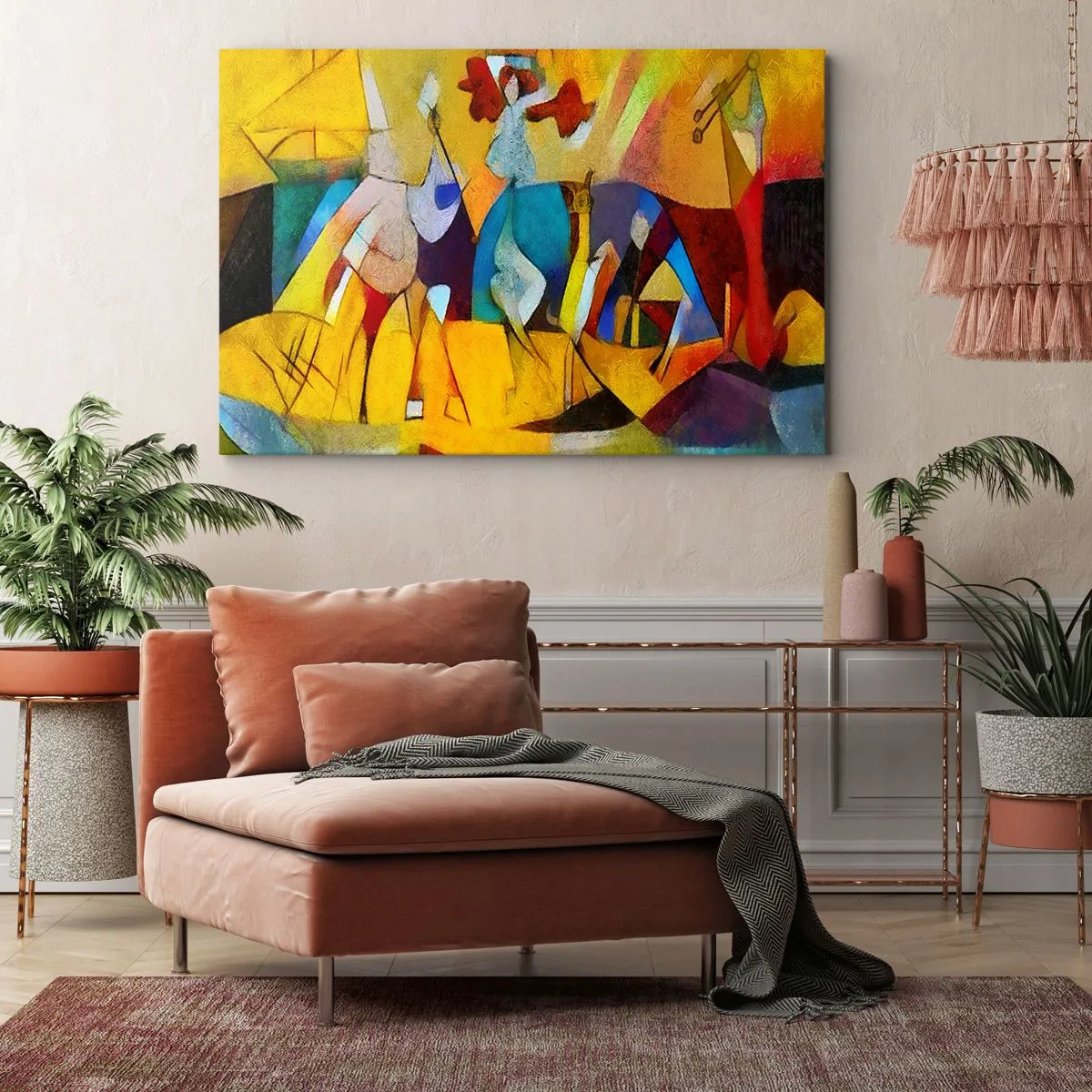 Canvas picture - Sun -Life - Happiness - 100x70 cm