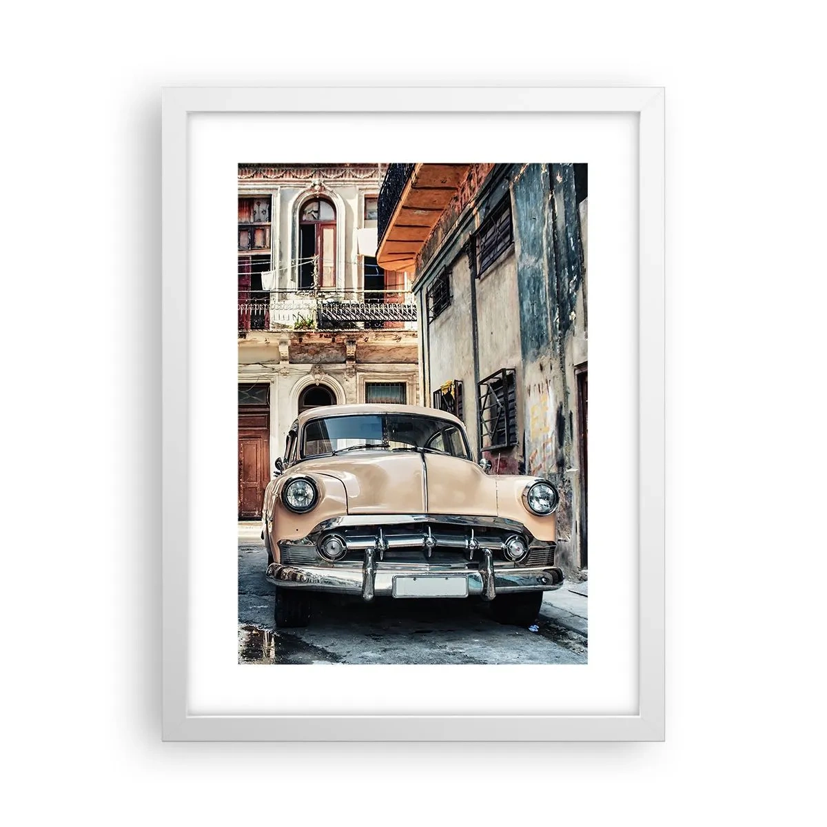 Poster in white frmae - Siesta in Havana - 30x40 cm