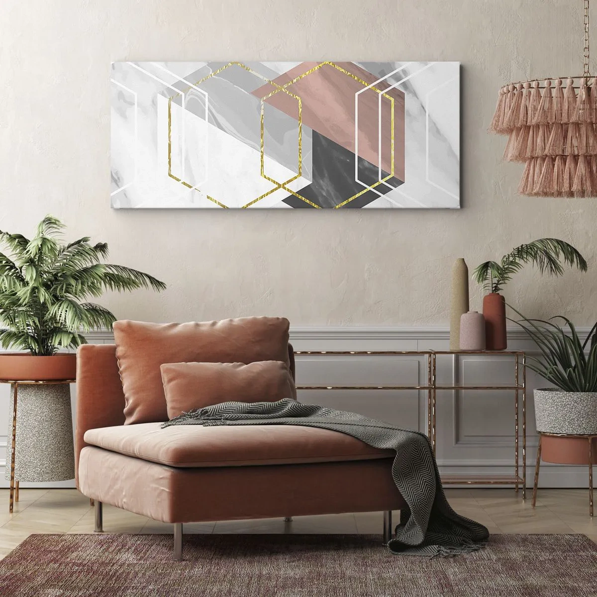 Canvas picture - Chain Composition - 120x50 cm