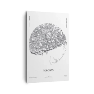 Canvas picture - Anatomy of Toronto - 80x120 cm